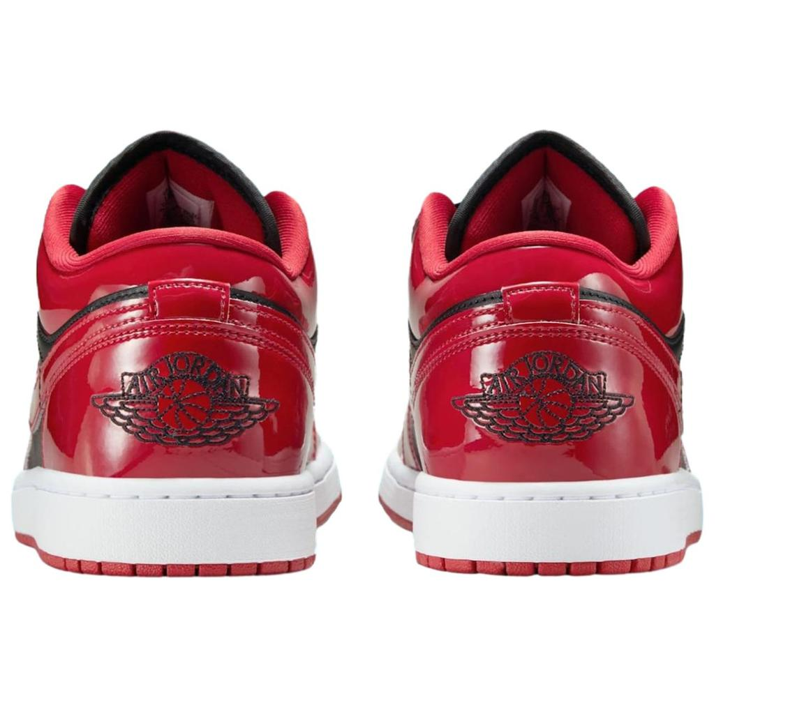 Air Jordan 1 Low Patent Varsity Red Black HV4089-006 UNISEX
